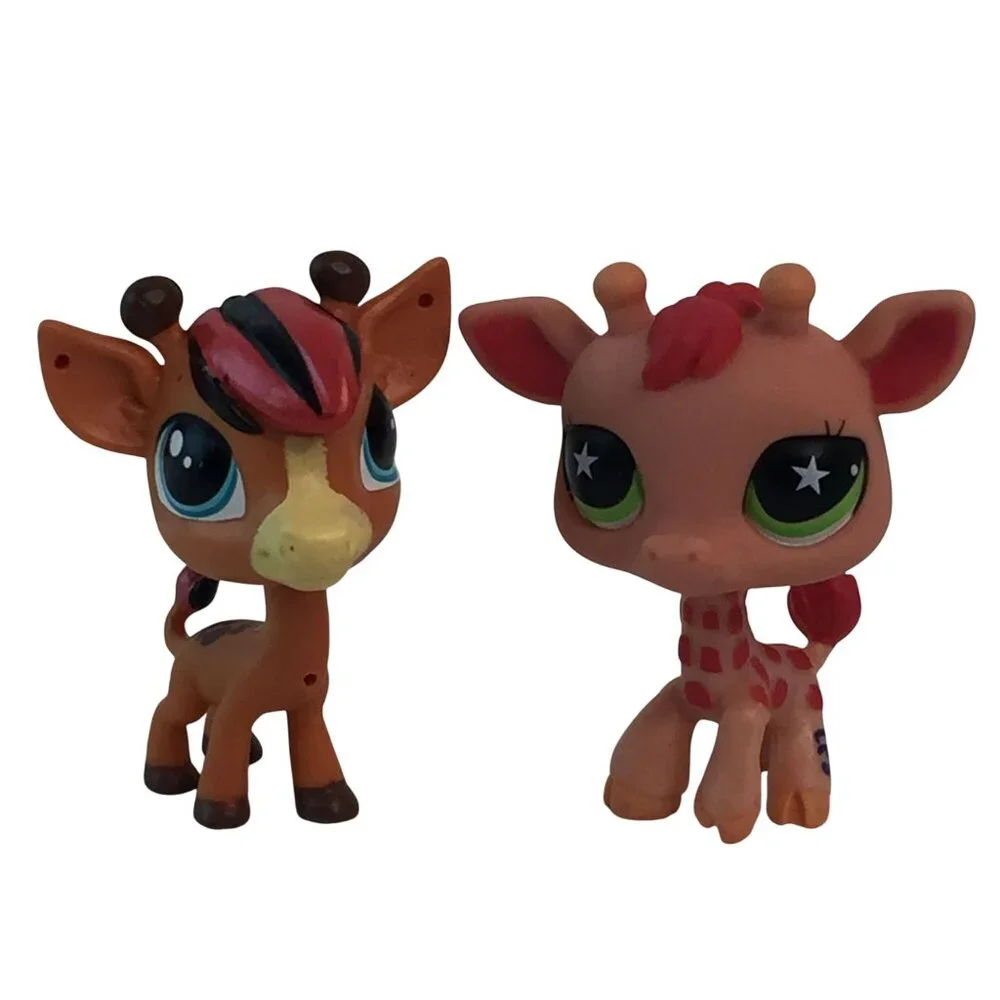 Littlest Pet Shop LPS 303‎ Twizzle Tallwater Giraffe 943 Green Star Eyes Giraffe